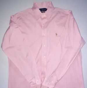 Polo Ralph Lauren classic fit pink men's long slee